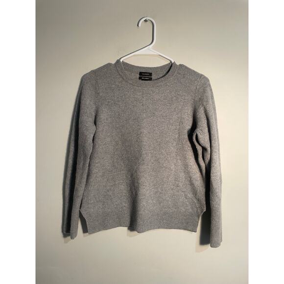 Halogen Gray 100% Cashmere Crewneck Sweater Size 1 (Small) - Picture 1 of 9